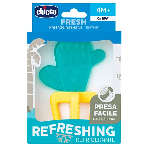 دندان‌گیر مایع‌دار خنک‌کننده طرح کاکتوس مدل Fresh چیکو Chicco