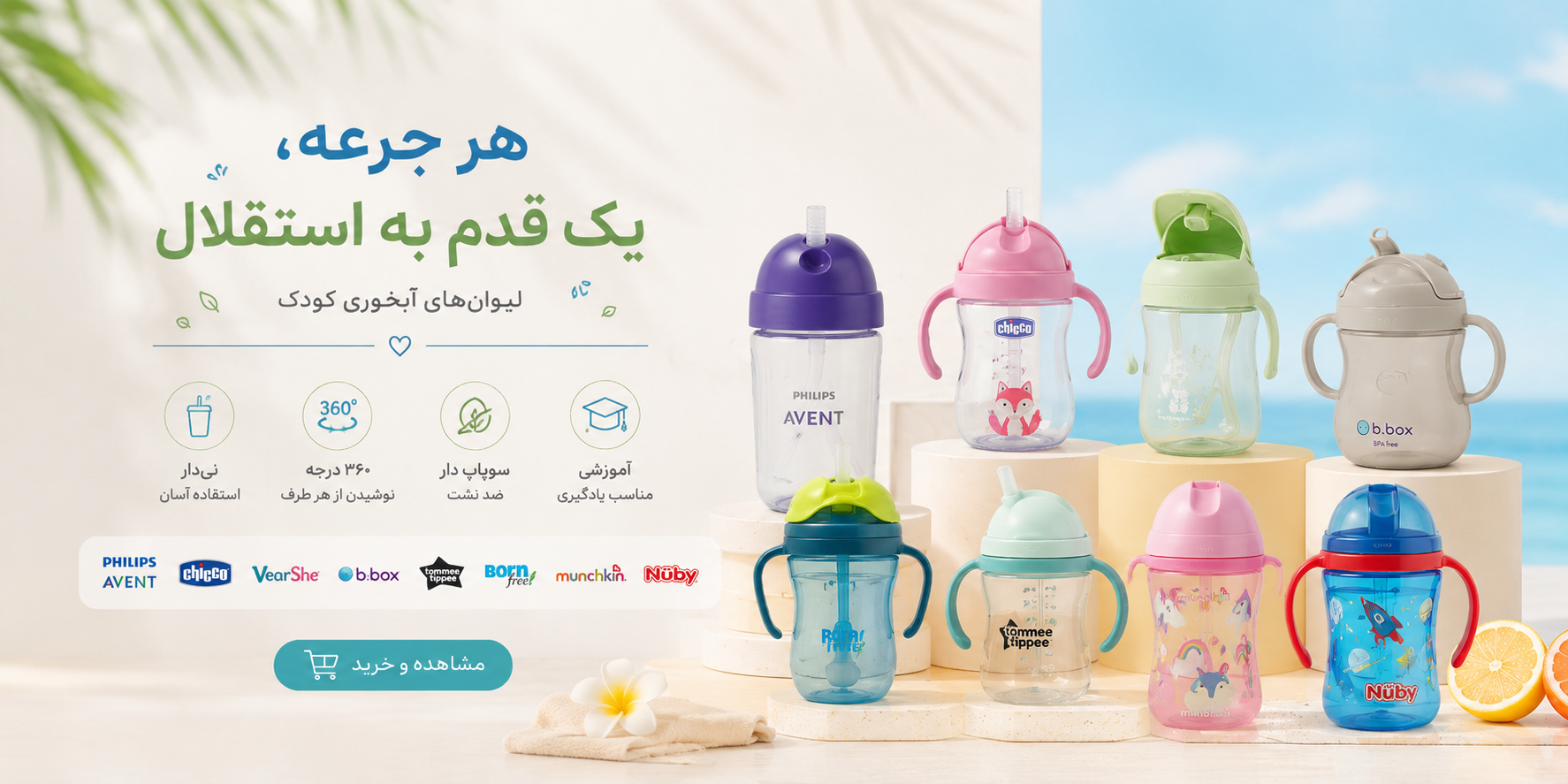 انواع لیوان خای آبخوری کودک