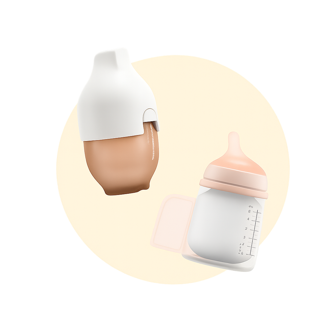 شیشه شیر و پستانک