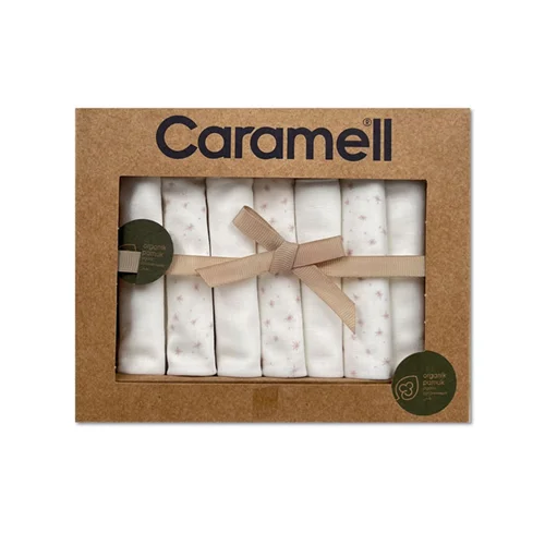 دستمال ۷ عددی دست و صورت ارگانیک کارامل caramell