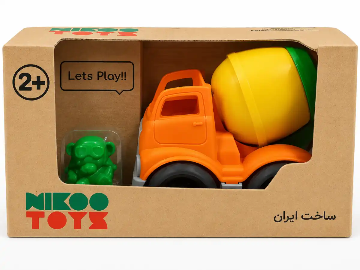 ماشین میکسر بتن اسباب بازی نیکو تویز | Nikoo Toyz Concrete Mixer Truck