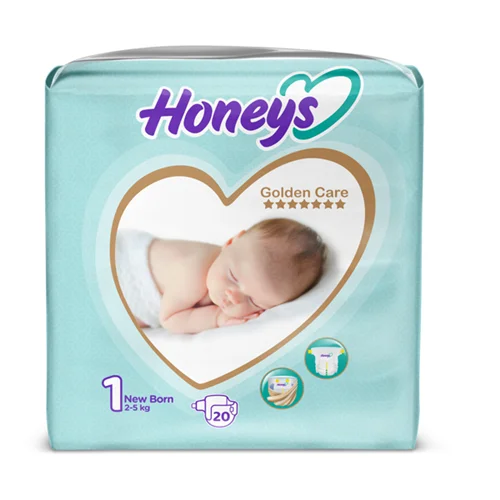 پوشک بچه سایز 1 بسته 20 عددی هانیز Honeys