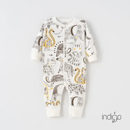 سرهمی خواب طرح پلنگ ایندیگو (indigo)