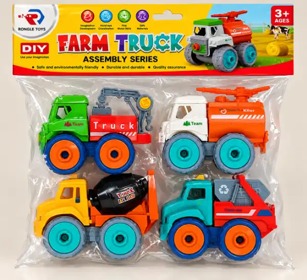 ست ماشین مزرعه مونتاژی Farm Truck رانگل تویز Rongle Toys