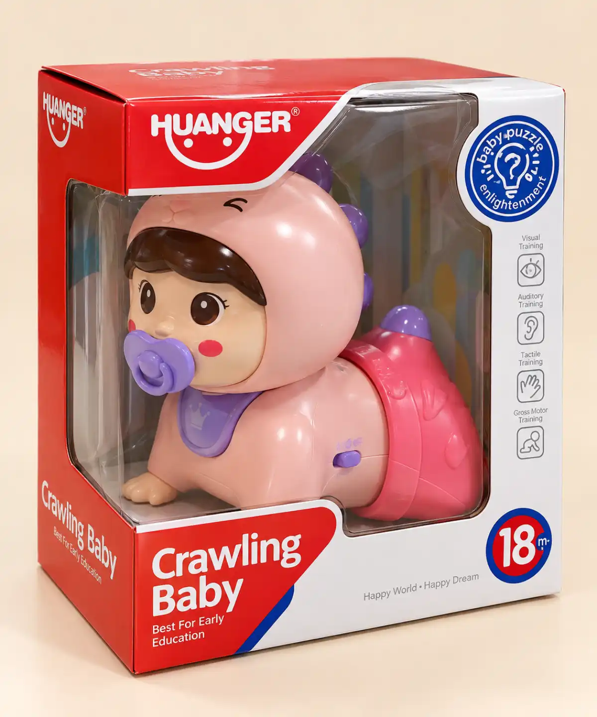 اسباب‌بازی نوزاد چهار دست‌وپا رونده هانگر Huanger | Crawling Baby Toy