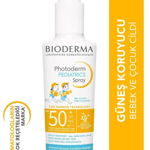 اسپری ضد آفتاب spf50 فتودرما مناسب کودکان بایودرما BIODERMA