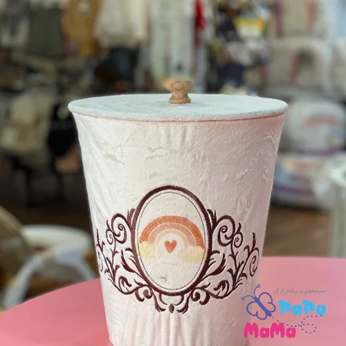 سطل زباله حصیری طرح زرافه