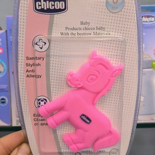 دندانگیر طرح اسب صورتی ساده برند چیکو بیبی chicoo baby
