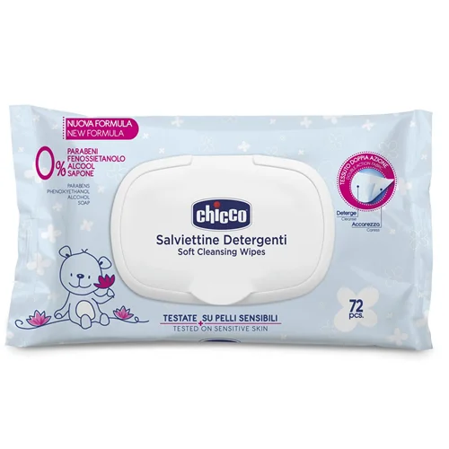 دستمال مرطوب 72 عددی درب دار چیکو chicco