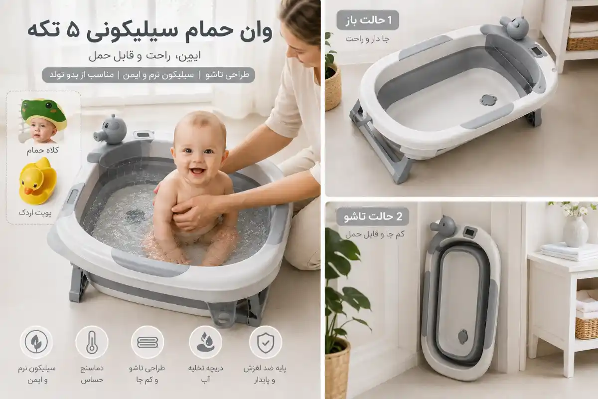 وان 5 تکه سیلیکونی تاشو دماسنج suvanda