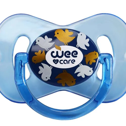 پستانک ارتودنسی مدل دربدار شفاف پروانه ای +12 ماه وی کر wee care