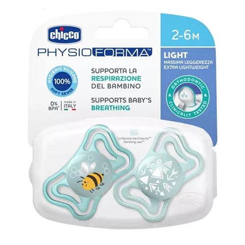 پستانک ارتودنسی 6-2 ماه CHICCO PHYSIO FORMA LIGHT چیکو