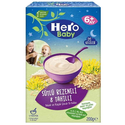 سرلاک شیر و رازیانه 200 گرم هرو بیبی Hero Baby