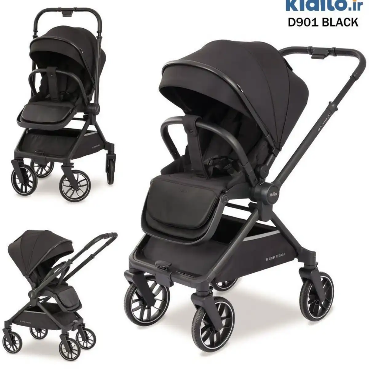 کالسکه دسته متحرک چهار چرخ 360 کیدیلو مدل D901 kidilo