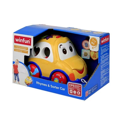 ماشین و پازل زرد موزیکال وین فان winfun