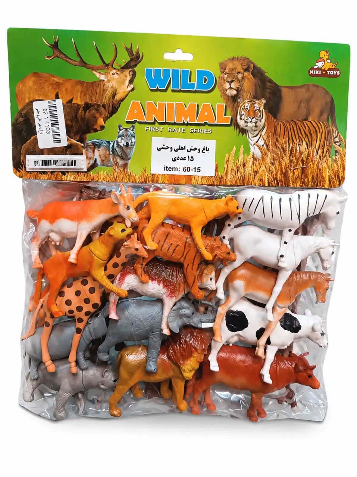 اسباب بازی حیوانات اهلی و وحشی ۱۵ عددی نیکی تویز مدل Wild Animal