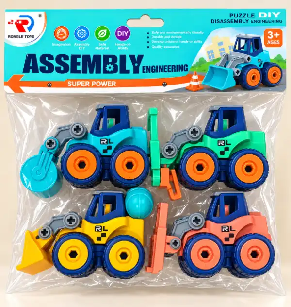 ست ماشین‌آلات راه‌سازی مونتاژی Assembly Engineering رانگل تویز Rongle Toys
