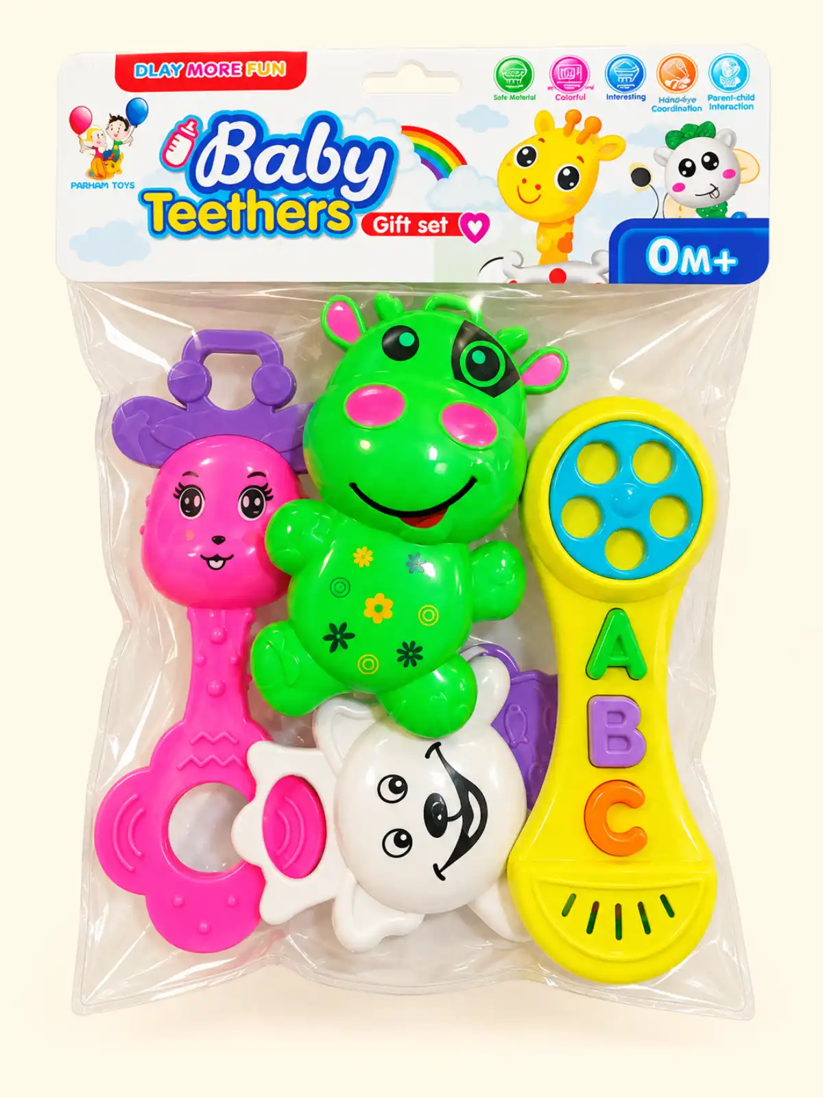 ست جغجغه رنگی کودک | Colorful Baby Rattle Set