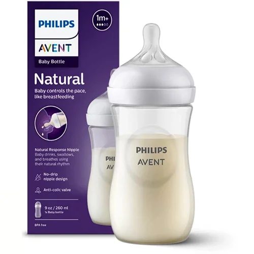 شیشه شیر نچرال ۲۶۰ میلیلیتر فیلیپس اونت AVENT