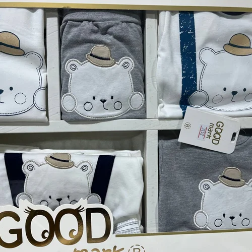 ست 19 تیکه بیمارستانی پسرانه طرح خرس برند گودمارک GoodMark