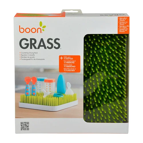 خشک کن ظروف کودک مربع مدل Grass طرح چمن بون Boon